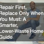 Repair First, Replace Only When You Must: A Smarter, Lower-Waste Home Guide