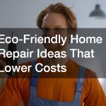 Eco-Friendly Home Repair Ideas That Lower Costs