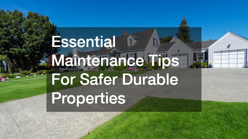 Essential Maintenance Tips For Safer Durable Properties