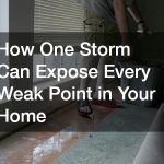 How One Storm Can Expose Every Weak Point in Your Home