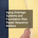 Aging Drainage Systems and Foundation Risk: Repair Sequence Matters