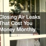 Closing Air Leaks That Cost You Money Monthly