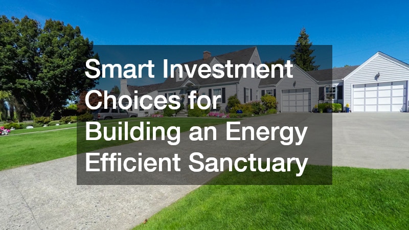 Smart Investment Choices for Building an Energy Efficient Sanctuary
