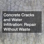 Concrete Cracks and Water Infiltration: Repair Without Waste
