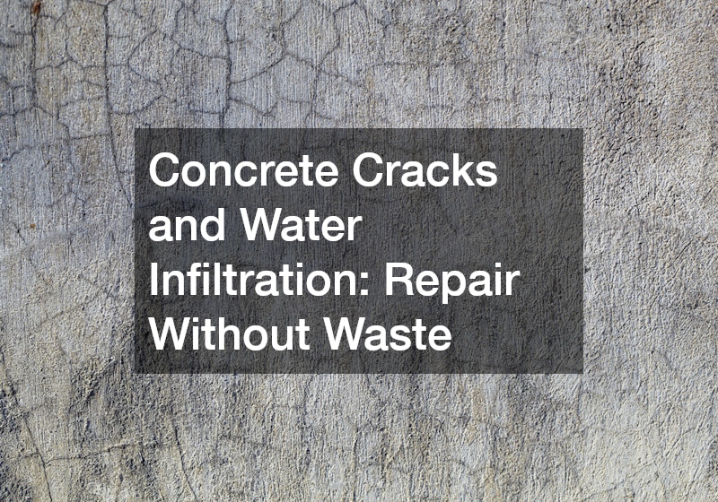 Concrete Cracks and Water Infiltration: Repair Without Waste