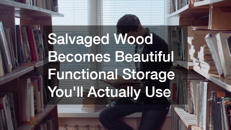 Salvaged Wood Becomes Beautiful Functional Storage You’ll Actually Use